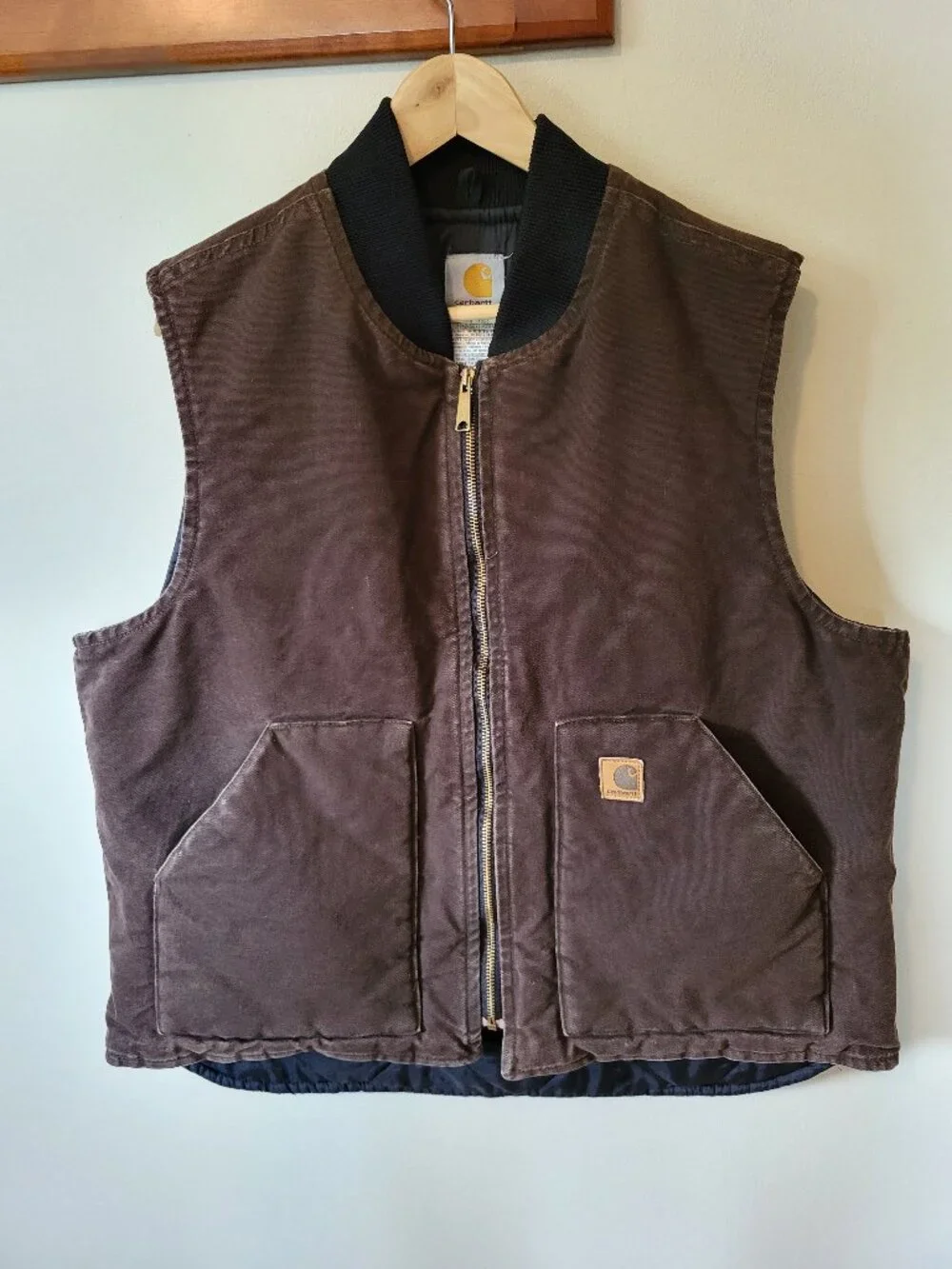 Carhartt sandstone duck cloth vest